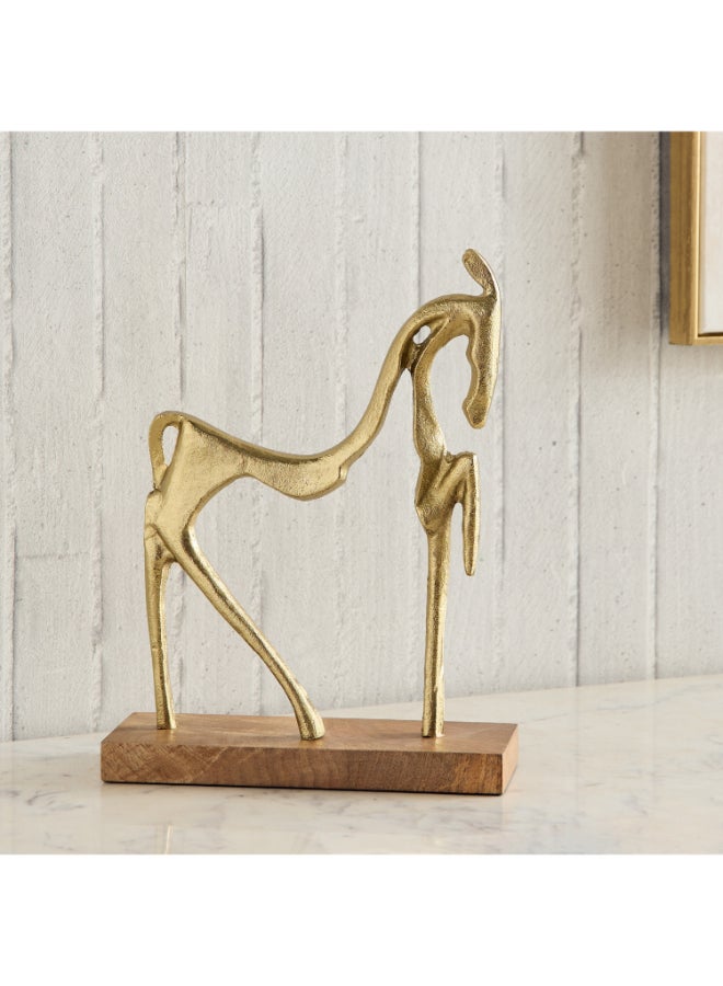 Home Box Gold Horse Table Accent Sculpture - Image 1
